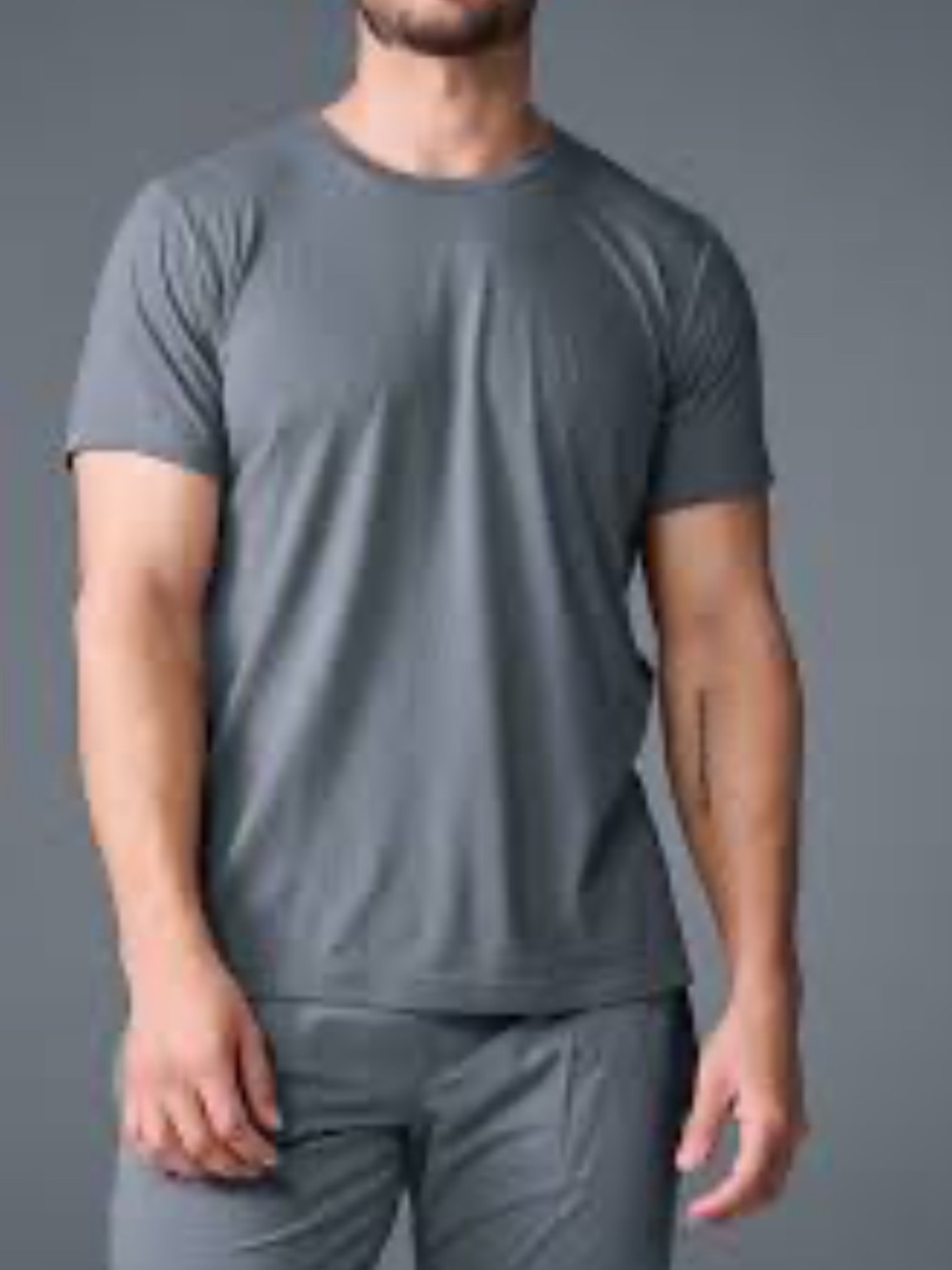 ALO Triumph Tee Large Dark Grey
